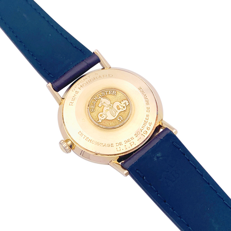 Omega rose gold watch,"Seamaster De Ville" model.