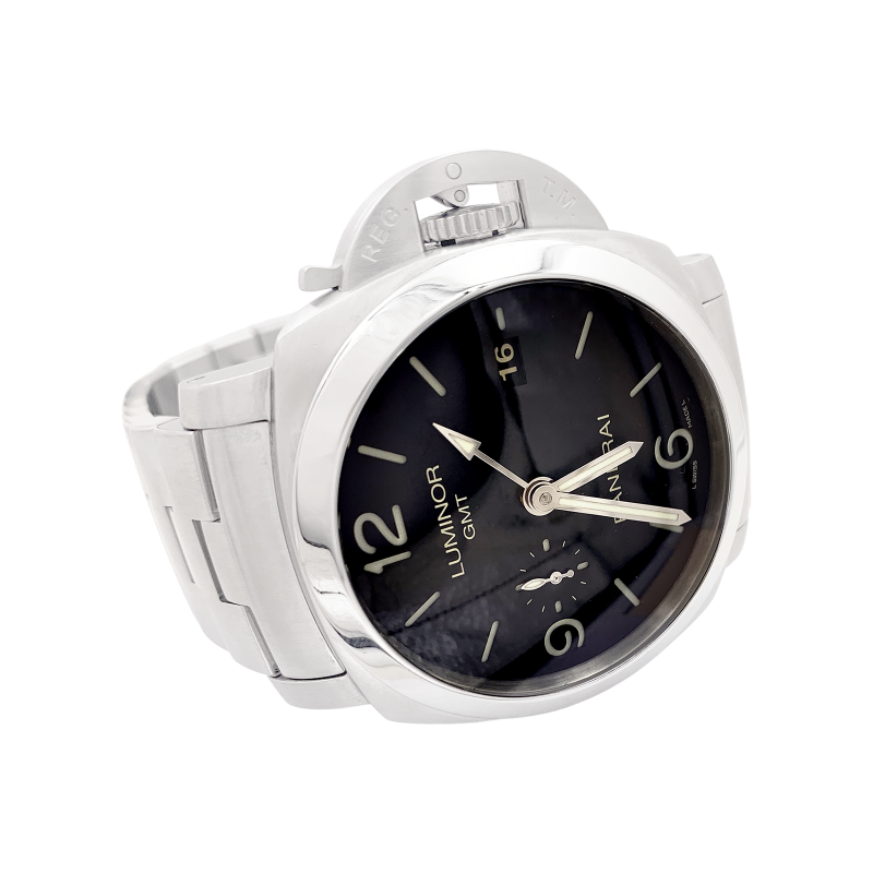 Montre Panerai "Luminor GMT" acier.