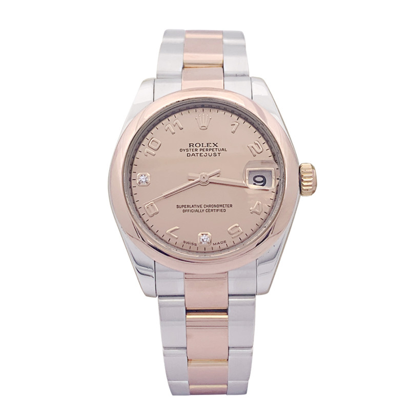 Rolex watch, "Datejust", steel, rose gold, diamonds.