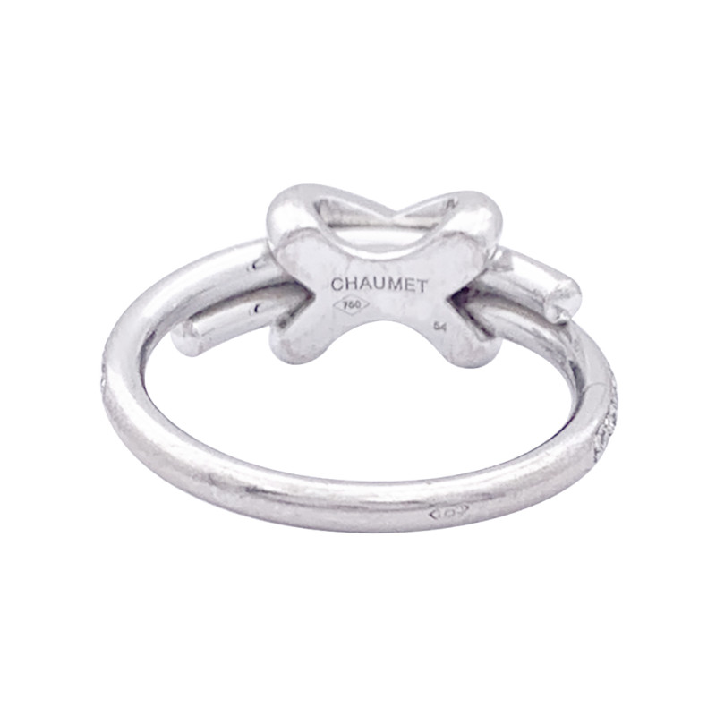 Chaumet white gold and diamonds ring "Jeux de Liens".