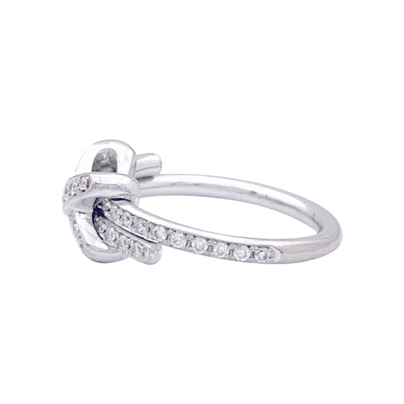 Chaumet white gold and diamonds ring "Jeux de Liens".