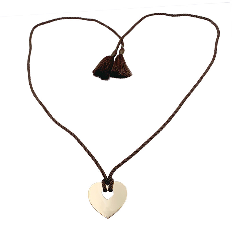 Poiray gold pendant, "Coeur Secret" collection.