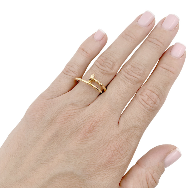 Cartier gold ring, "Juste un Clou" collection.