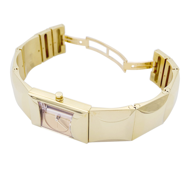 Fred vintage watch, "Cut" collection, yellow gold.