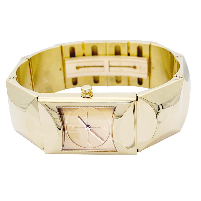 Fred vintage watch, "Cut" collection, yellow gold.