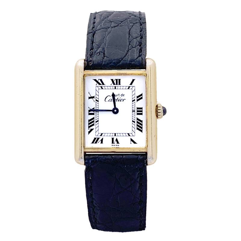 Montre must de discount cartier plaqué or