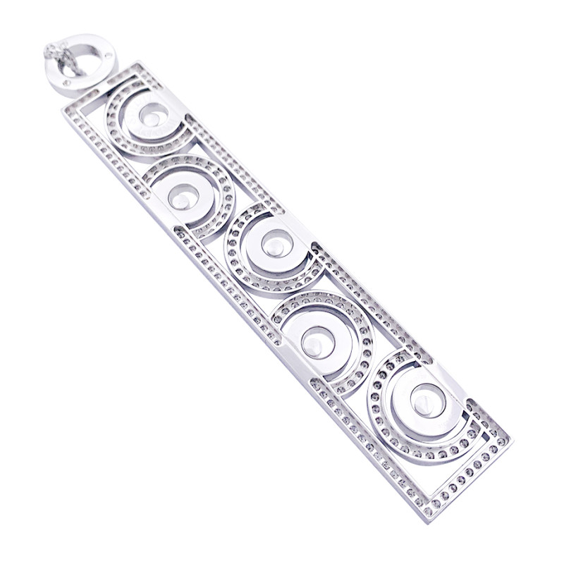 Collier Chopard, "Happy Spirit", en or blanc, diamants.