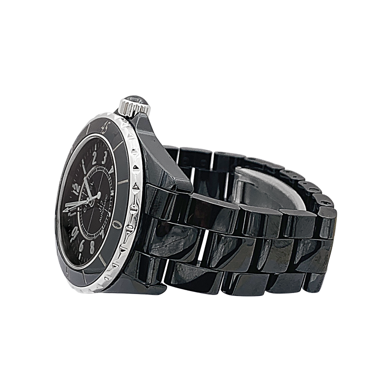 Chanel ceramic and steel watch, "J12" collection.