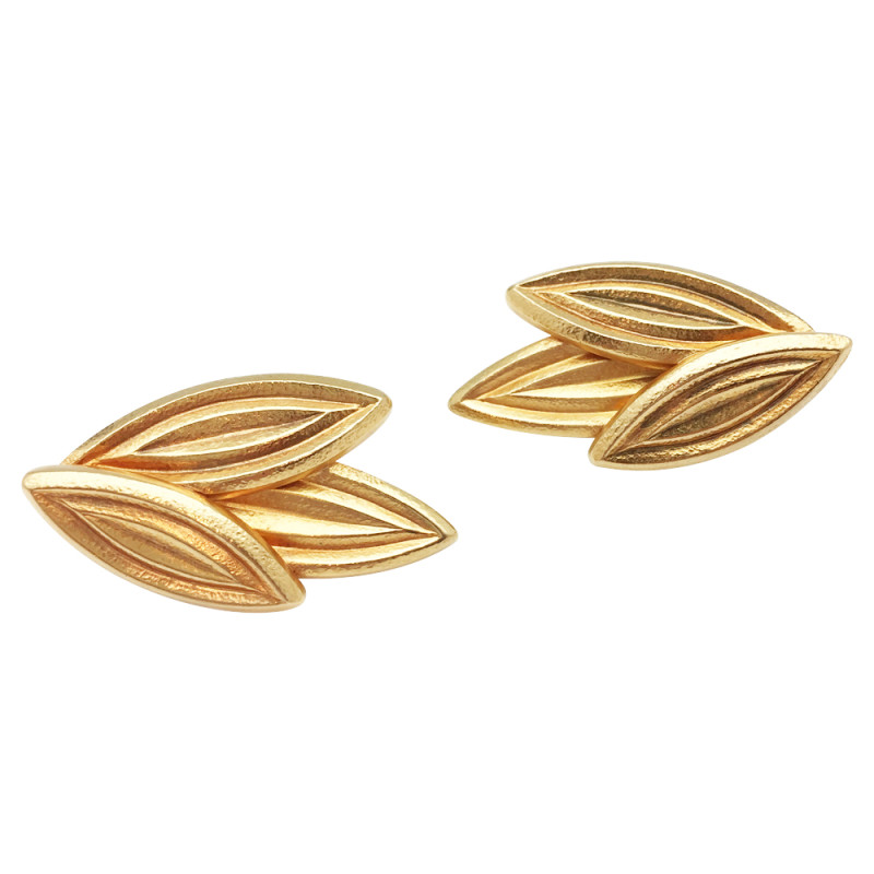 Yellow gold Lalaounis earrings.