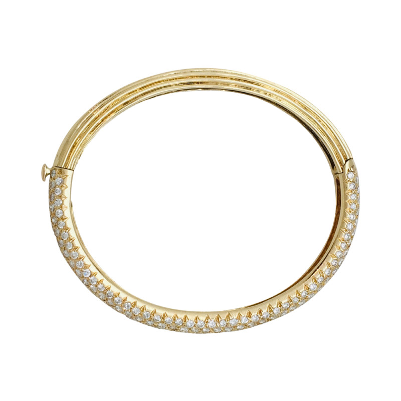 Borgioni Large Mixed Cut Diamond Toggle Bracelet - Yellow Gold - Bracelets - Broken English Jewelry