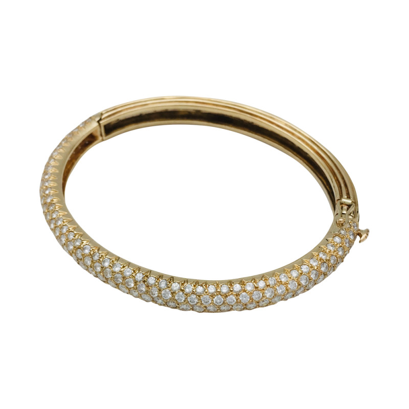 Borgioni Large Mixed Cut Diamond Toggle Bracelet - Yellow Gold - Bracelets - Broken English Jewelry