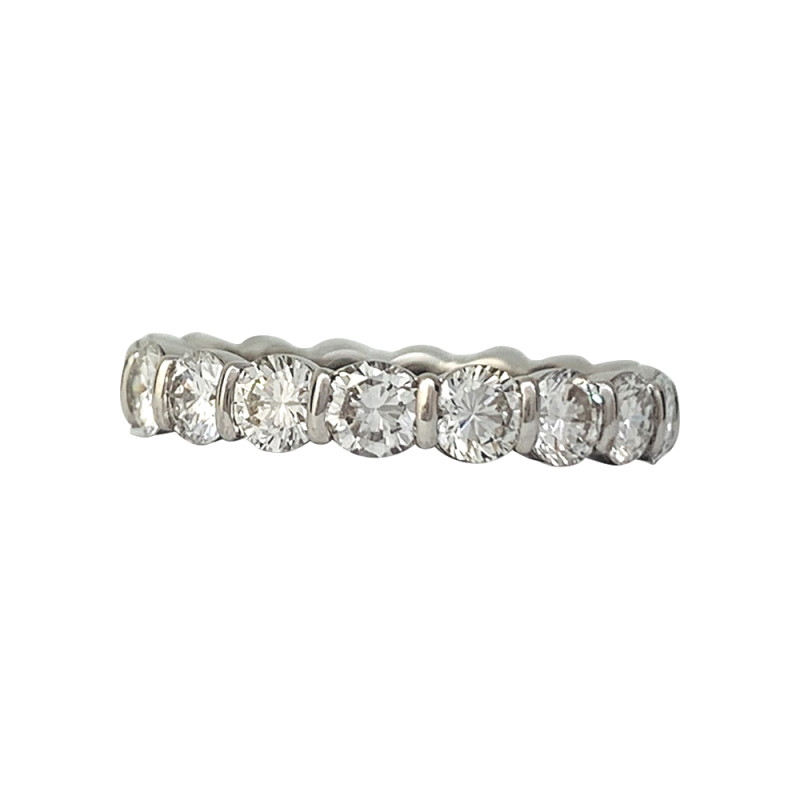 White gold, platinum and diamonds wedding ring.