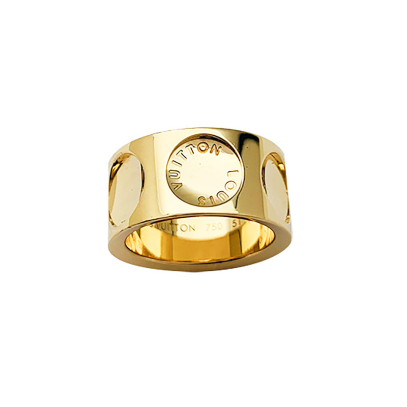Louis Vuitton Empreinte Ring, Yellow Gold and Diamonds Gold. Size 51