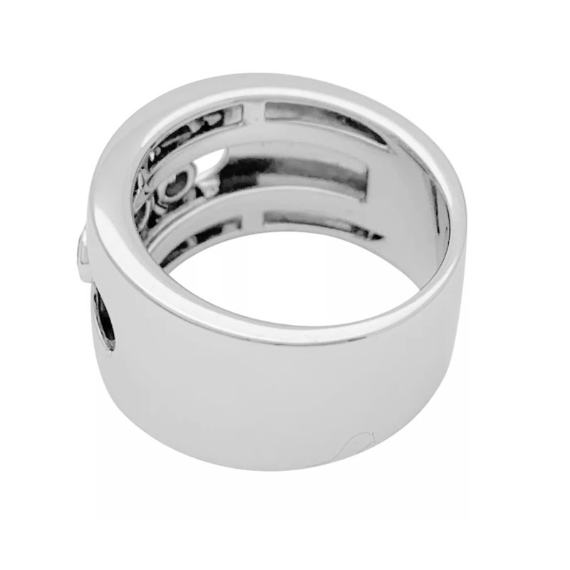 Messika white gold ring, "Move" collection.