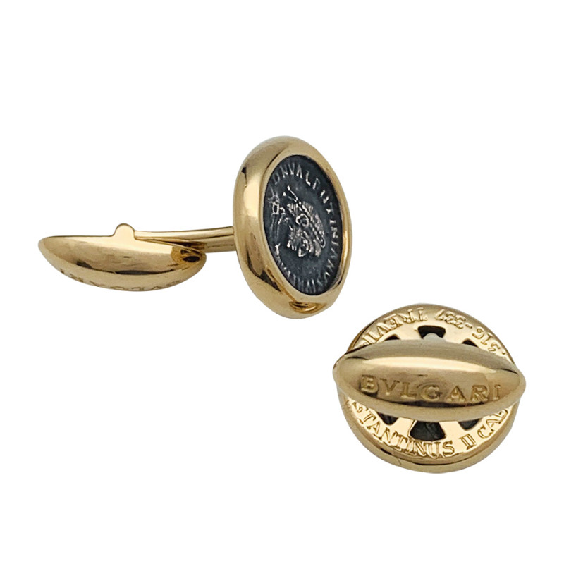 Bvlgari Gold And Antique Coin Monete Cufflinks Available For Immediate Sale  At Sotheby's