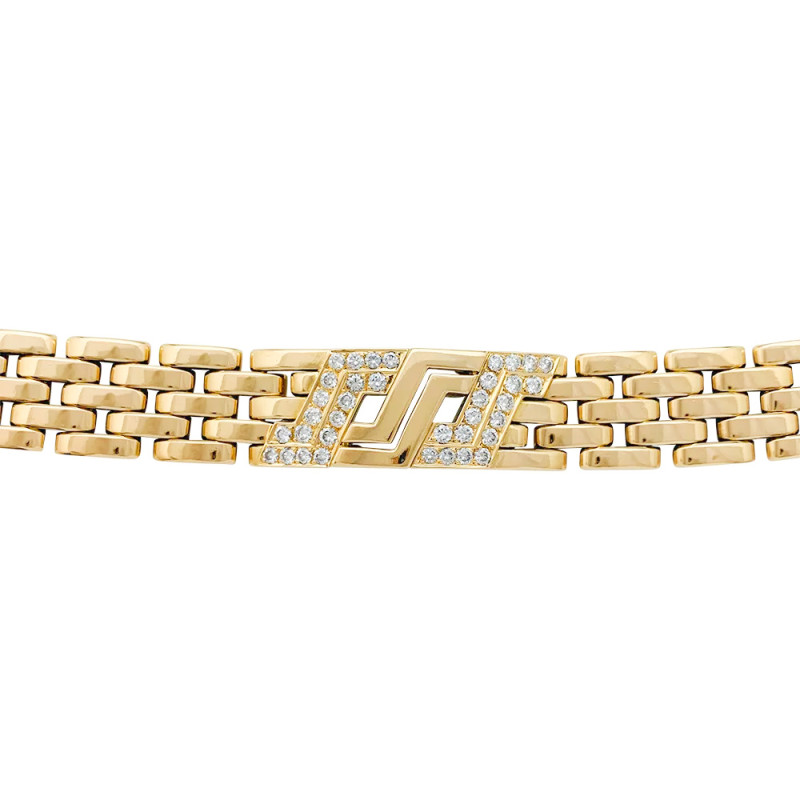 73079 - Cartier Gold French Panther Link Tank Bracelet – Durland Co