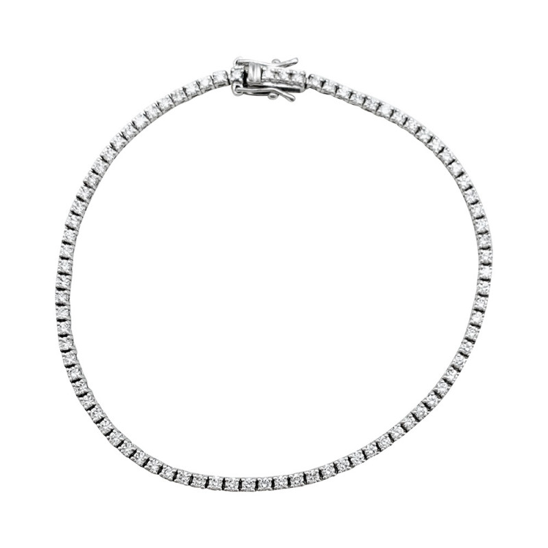 White gold bracelet, diamonds 1,38 ct.